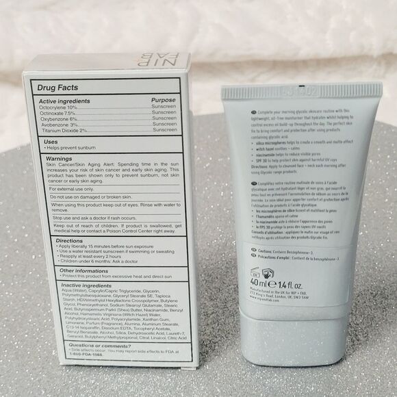 Nip + Fab Post Glycolic Fix Oil Free Moisturizer Face SPF 30 New Sealed Tube - Picture 5 of 10